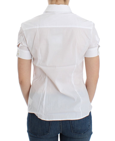 Shop John Galliano White Cotton Shirt Women's Top