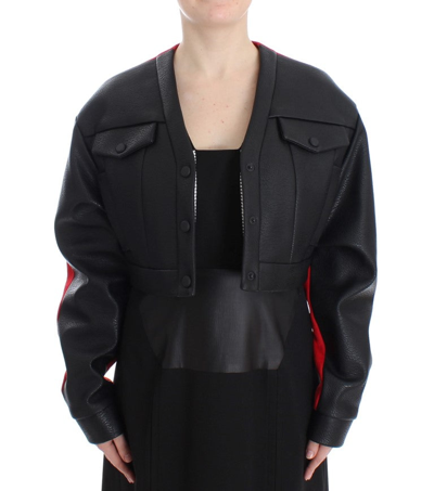 Shop Kaale Suktae Elegant Cropped Artisan Women's Jacket In Black
