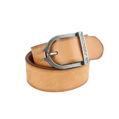 Shop La Martina Brown Genuine Leather Men's Belt