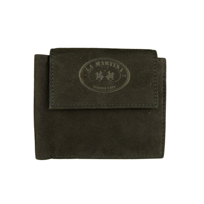 Shop La Martina Black Leather Men's Wallet