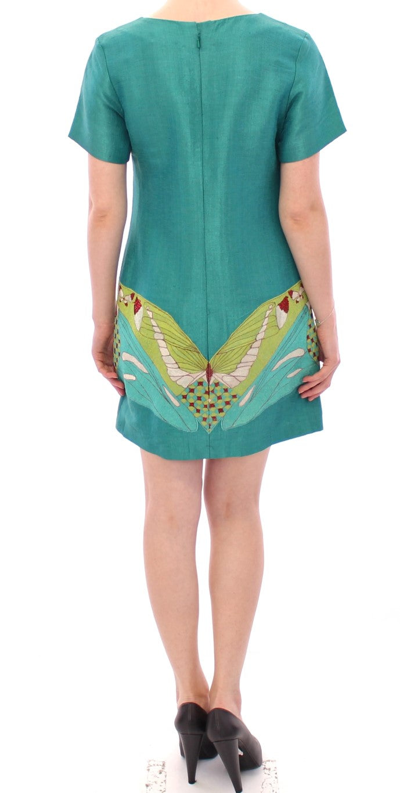 Shop Lanre Da Silva Ajayi Elegant Embroidered Green Mini Women's Dress