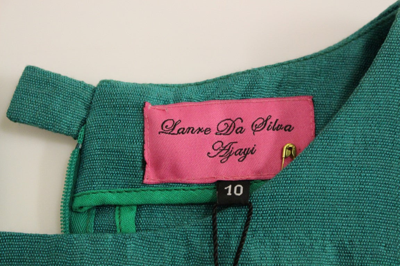 Shop Lanre Da Silva Ajayi Elegant Embroidered Green Mini Women's Dress