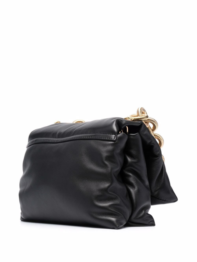 Shop Lanvin Women's Black Leather Shoulder Bag