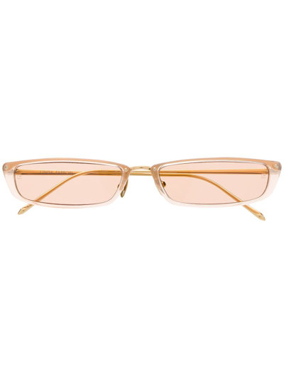 Shop Linda Farrow Women's Pink Acetate Sunglasses