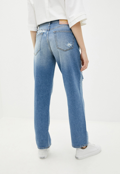 Shop Love Moschino Blue Cotton Jeans &amp; Women's Pant