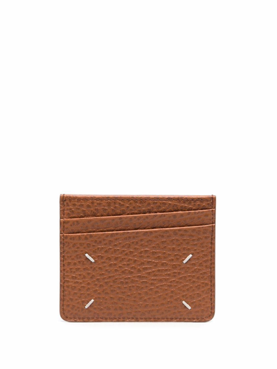 Shop Maison Margiela Men's Brown Leather Card Holder