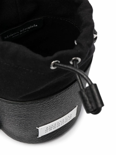 Shop Maison Margiela Women's Black Leather Shoulder Bag