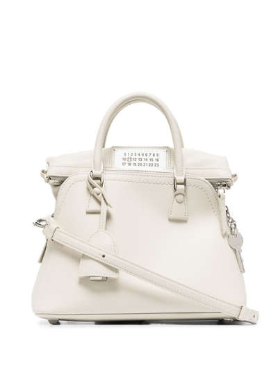 Shop Maison Margiela Women's White Leather Handbag