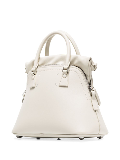 Shop Maison Margiela Women's White Leather Handbag