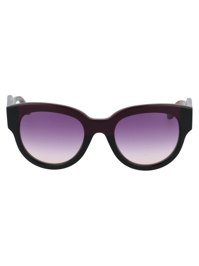 Shop Marni Women's Burgundy Metal Sunglasses