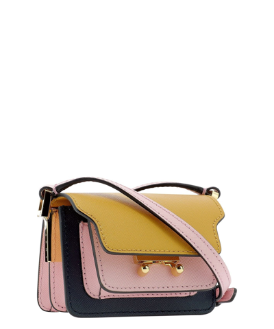 Shop Marni Women's Pink Other Materials Shoulder Bag