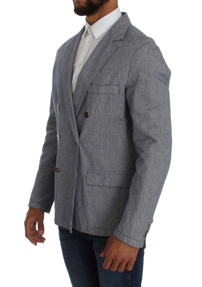 Shop Master Coat Blue Double Breasted Regular Fit Men's Blazer
