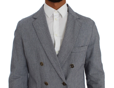 Shop Master Coat Blue Double Breasted Regular Fit Men's Blazer
