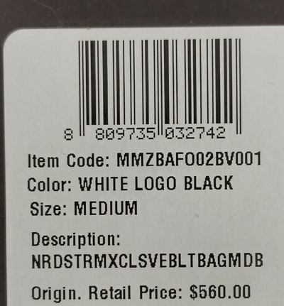 Shop Mcm Black Visetos Coated Canvas White Logo Medium Belt Bag