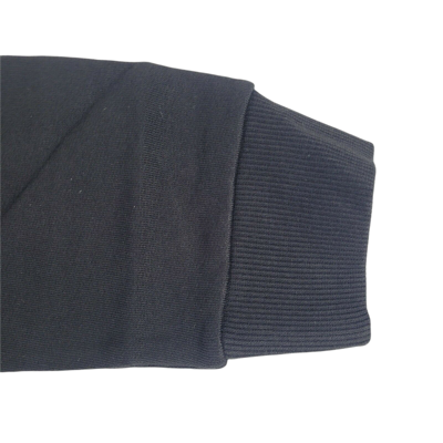 Mcm Men's Black Cotton Rubber Logo Oversized Pullover Sweater (regular; S) In Black