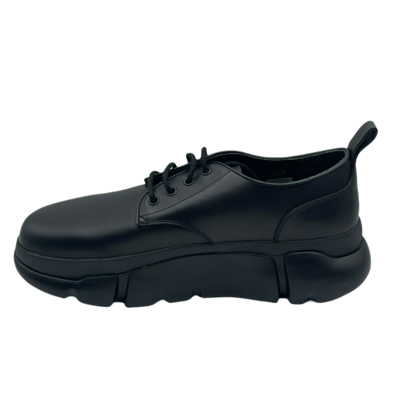 Shop Mcm Men's Black Leather Platform Lace Up Sneaker Mex9amm69bk (42 Eu / 9 Us)