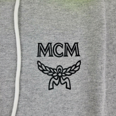 Shop Mcm Men's Gray Cotton Flo Vest Sleeveless Nylon Hood Sweatshirt Mhv9alc04eg (regular; L)