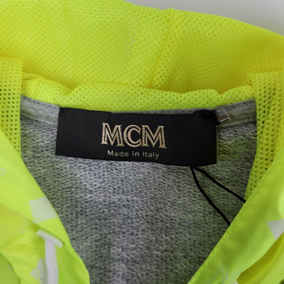 Shop Mcm Men's Gray Cotton Flo Vest Sleeveless Nylon Hood Sweatshirt Mhv9alc04eg (regular; L)