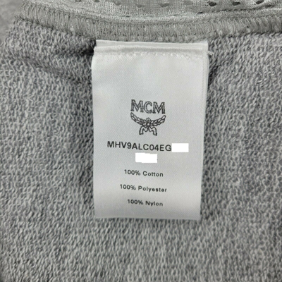 Shop Mcm Men's Gray Cotton Flo Vest Sleeveless Nylon Hood Sweatshirt Mhv9alc04eg (regular; M)