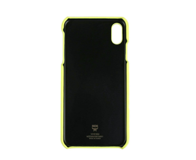 Mcm Unisex Neon Yellow Visetos Iphone Xs Max Cell Phone Case In Neon Yellow