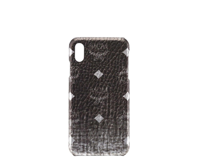 Mcm Unisex Silver Gradation Visetos Iphone Xs Max Cell Phone Case In Silver