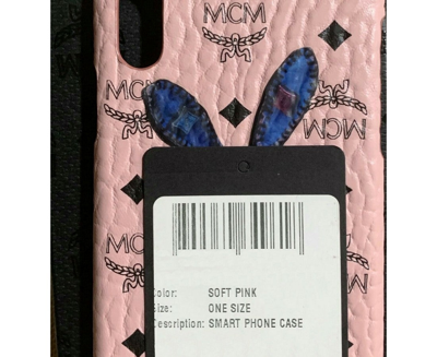 Shop Mcm Unisex Pink Bunny Rabbit Visetos Iphone Xs Max Case