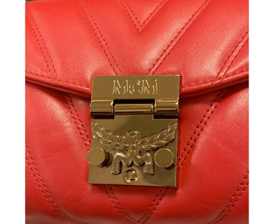 Shop Mcm Women's Patricia Red Quilted Leather Crossbody Belt Bag Mwz9apa83ru001
