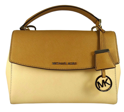 Ava leather satchel Michael Kors Yellow in Leather - 36187534