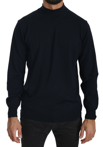 Shop Mila Schön Elegant Dark Blue Pullover Men's Sweater