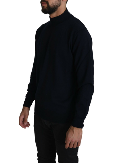 Shop Mila Schön Elegant Dark Blue Pullover Men's Sweater