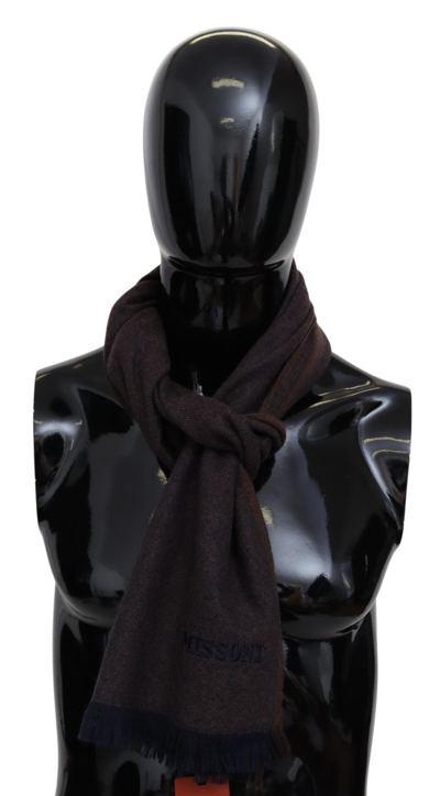 Shop Missoni Luxurious Cashmere Unisex Scarf In Men's Brown