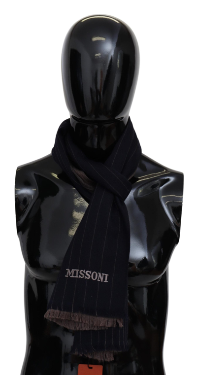 Shop Missoni Brown Wool Unisex Neck Wrap Men's Scarf