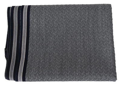 Shop Missoni Elegant Gray Wool Scarf With Signature Men's Stripes