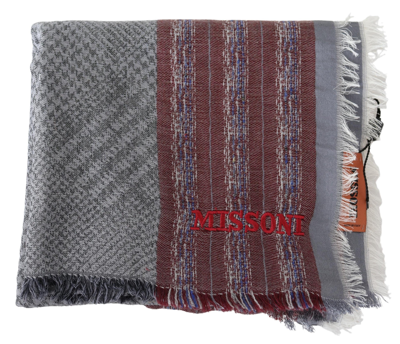Shop Missoni Multicolor Wool Blend Patterned Unisex Neck Wrap Men's Scarf