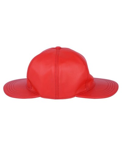 Shop Moschino Women's Red Leather Hat