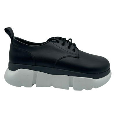 Shop Mcm New  Men's Black Leather Platform Sneaker Mex9ara72bk (eu 43 / Us 10)