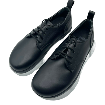Shop Mcm New  Men's Black Leather Platform Sneaker Mex9ara72bk (eu 42 / Us 9)