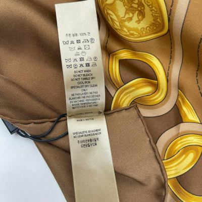 Burberry New  Women's Brown Silk Large Scarf Shawl With Horse Tassel Print In Brown