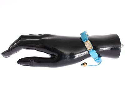 Shop Nialaya Elegant Blue Opal &amp; Diamond-studded Women's Bracelet
