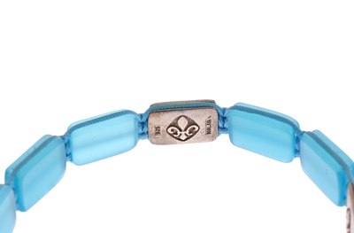 Shop Nialaya Chic  Diamond &amp; Opal Beaded Women's Bracelet In Blue