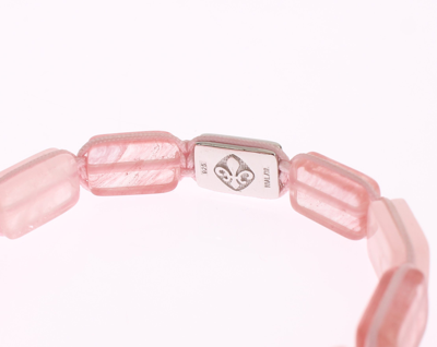Shop Nialaya Cz Quartz 925 Silver Women's Bracelet In Pink