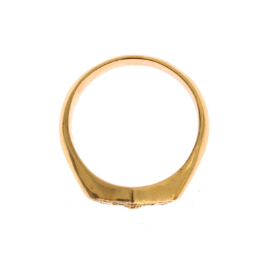 Shop Nialaya Elegant Men's Gold Plated Silver Men's Ring