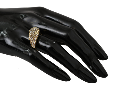 Shop Nialaya Elegant Gold-crystal Embellished Women's Ring