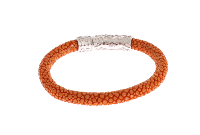 Shop Nialaya Orange Stingray 925 Women's Bracelet