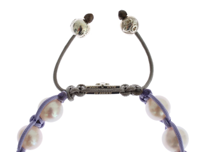 Shop Nialaya Purple Cz Pearl 925 Silver Women's Bracelet