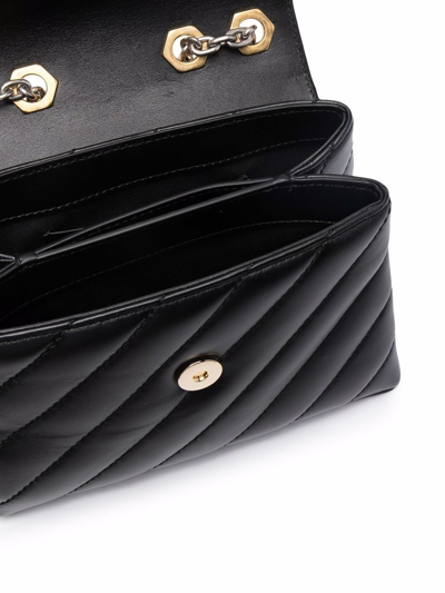 Shop Off-white Women's Black Leather Shoulder Bag