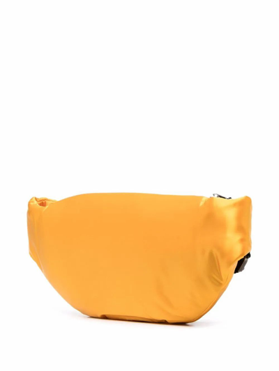 Shop Palm Angels Men's Yellow Polyamide Belt Bag