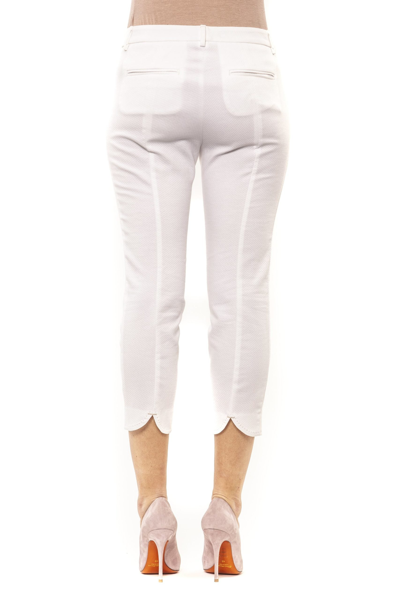 Shop Peserico White Cotton Jeans &amp; Women's Pant