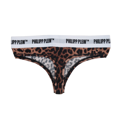 Shop Philipp Plein Philippe Model Brown Cotton Women's Underwear
