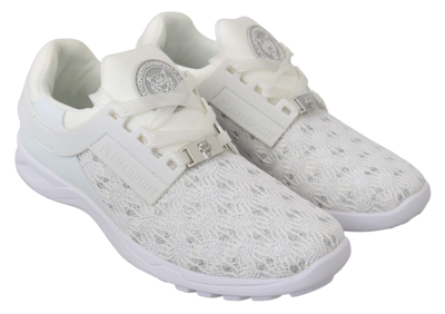 Shop Philipp Plein White Polyester Casual Sneakers Women's Shoes